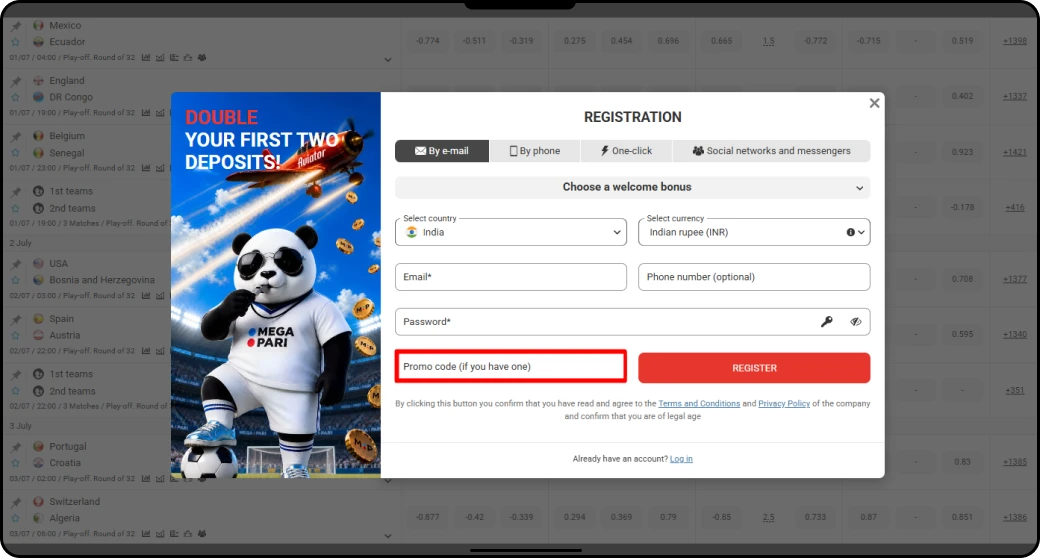 How to Use a MegaPari Promo Code - MegaPari India