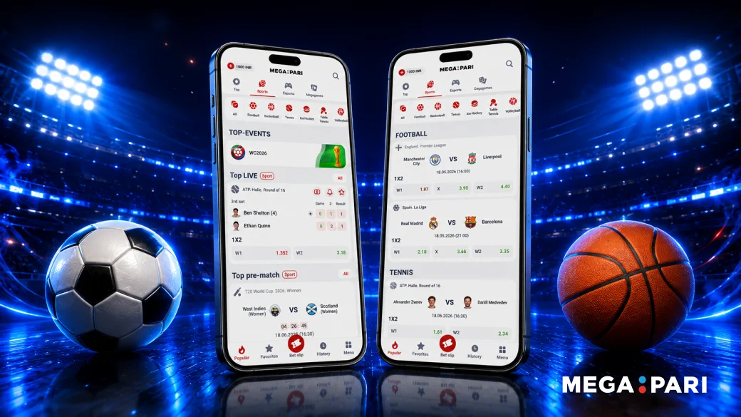 Sports Betting on the MegaPari App - MegaPari India